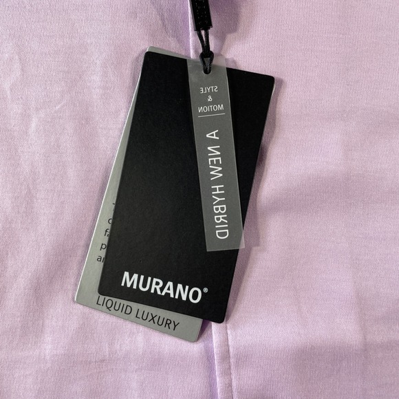 Murano Liquid Luxury Shirt Mens XLT Extra Large Tall Purple Preppy Soft Casual - Picture 3 of 11